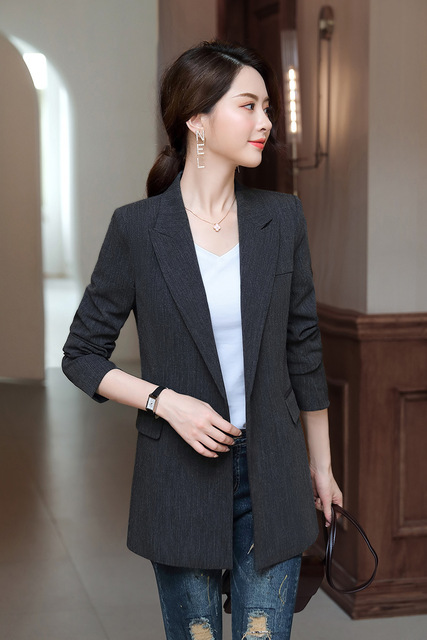 Small suit medium-length and small jacket professional wear