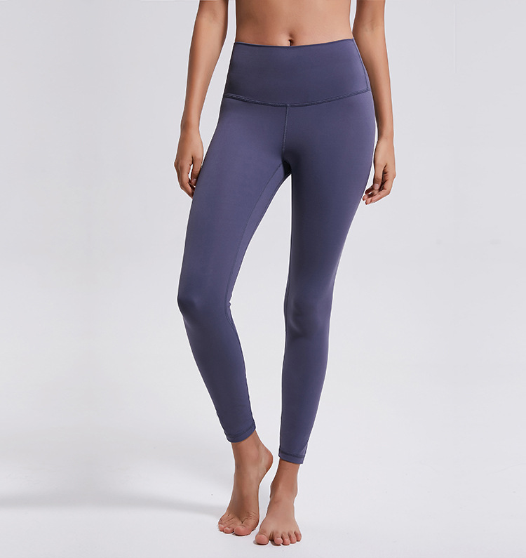 Pantalones de yoga elásticos ajustados en las nalgas de cintura alta NSDQF127103