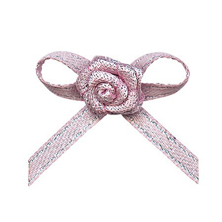 Yao Ming en stock al por mayor pequeño arco cinta de poliéster mano anudada pastel bandera cinta de satén arco