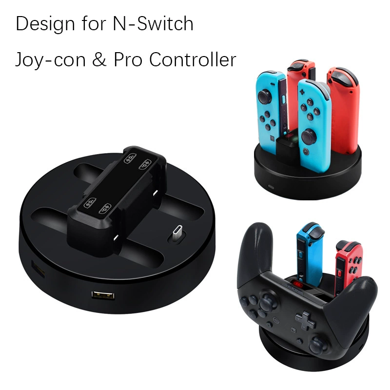 Nintendo Switch JoyCon ручка Four Charge Pro ручка держатель зарядка набор для Nintendo Switch