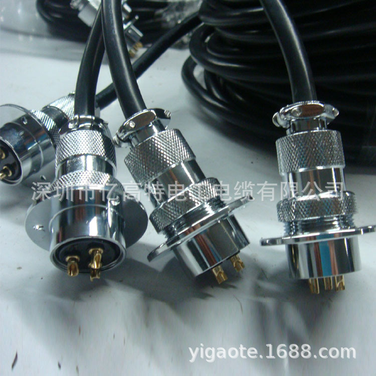 航空插头焊接加工电源线