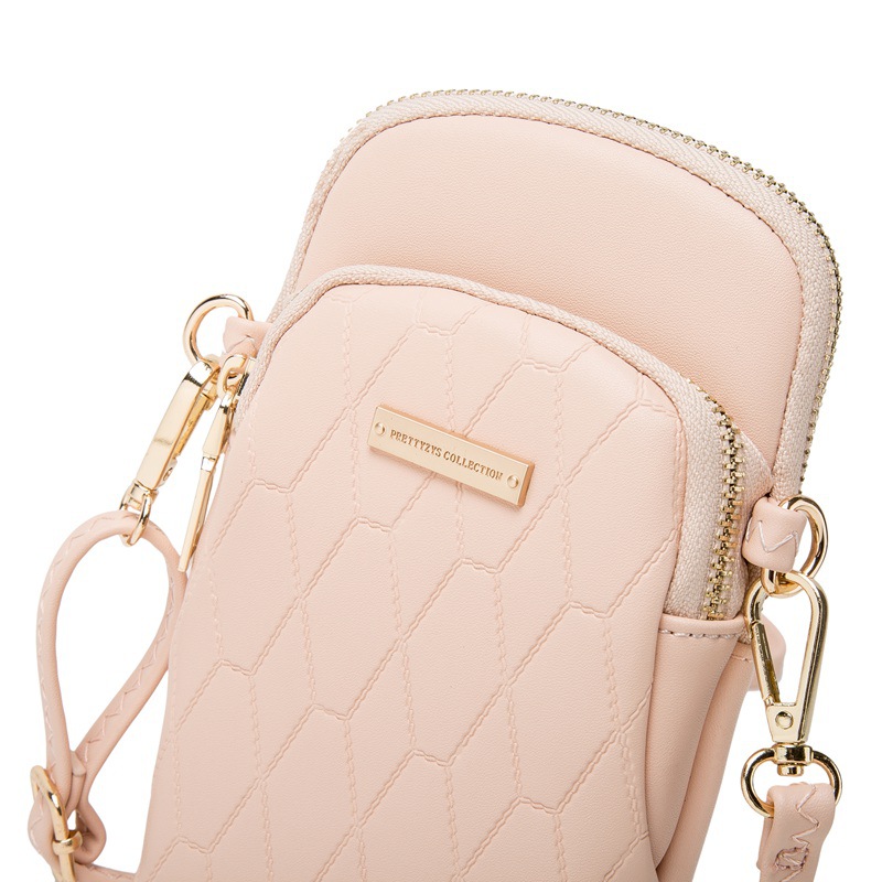 Handy Tasche Neue Mehrzweck-ohr Stöpsel Handy Tasche Koreanische Version Diamant Reiß Verschluss Kleine Quadratische Tasche Messenger Damen Schulter Kleine Tasche display picture 3