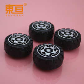 T382A粗新  塑料车轮 玩具车轮 普通车轮 自动化烫银抛货不包邮