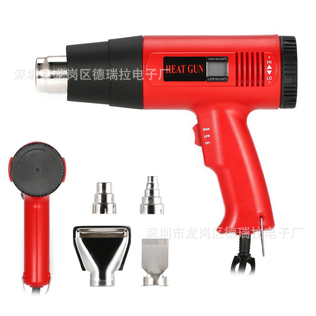 厂家直销1800W数显调温热风枪汽车贴膜烤模枪热缩管电催枪|ms