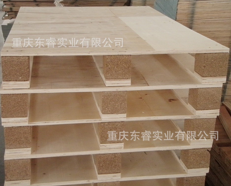 重庆厂家定制实木木托盘免熏蒸四面进叉胶合卡板托盘物流木栈板