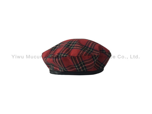 Japanese-style ins green plaid beret for women, British retro grid flat cap, temperament individualistic painter hat, trendy