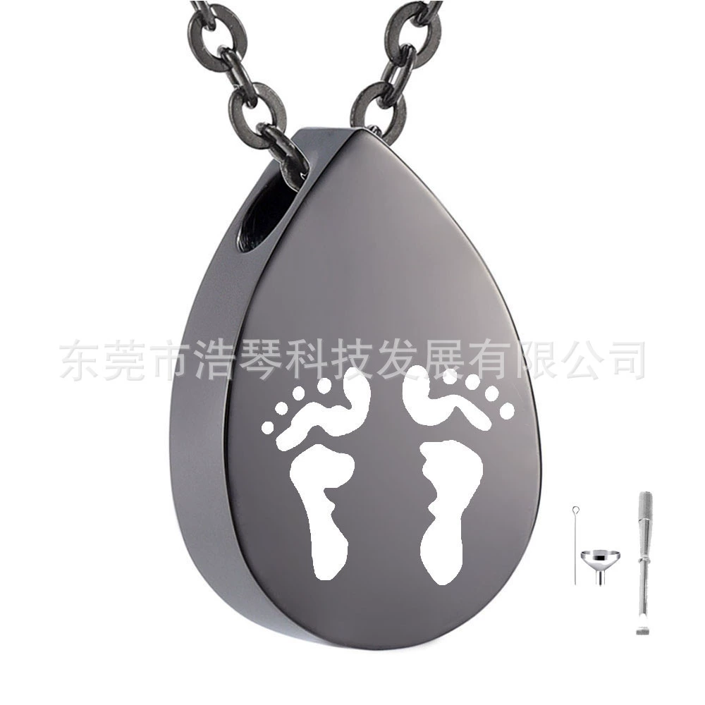 AliExpress популярный Европейский и американский Персонализированный Кулон в наличии, оптовая продажа, ожерелье из пепла, можно открыть, подвеска в форме капли