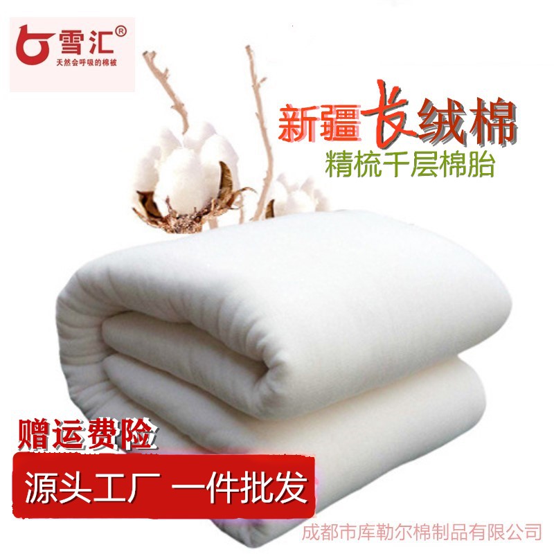 厂家批发新疆长绒有网棉花被芯棉胎棉絮 冬季加厚大床10斤盖垫絮
