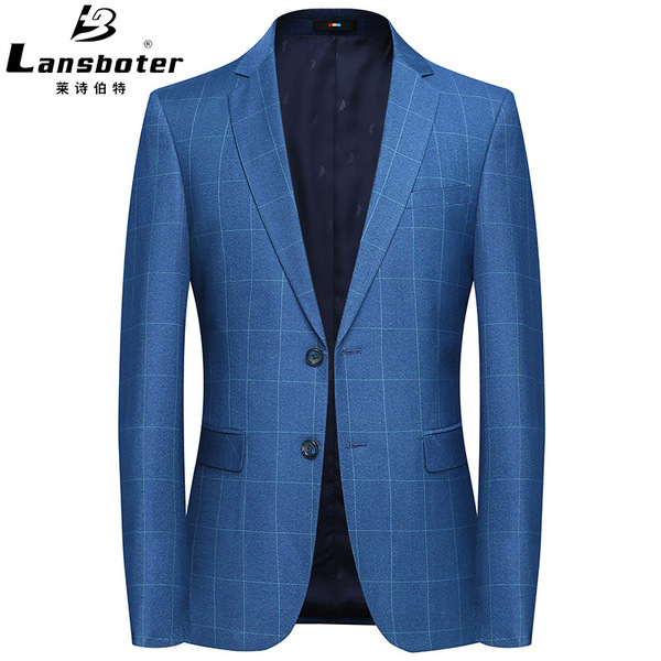 spring men’s leisure suits Korean version of self-cultivation suits