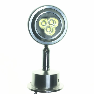 3WLED立杆燈外殼  鋁材帶底座展覽燈珠寶燈3W圓頭LED櫃台射燈套件