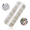 Glossy set for manicure, nail decoration, wholesale, new collection, 12 cells, flat base