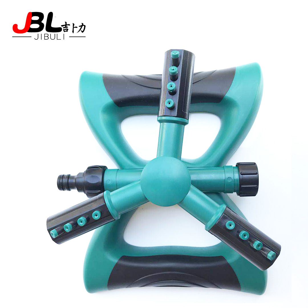 亚马逊自动旋转花园草坪浇水洒水器360度旋转三叉浇水器|ms