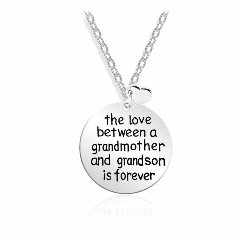 Hot Sale The Love Between A Grandmother Love Mother's Day Necklace Accessories Wholesale Nihaojewelry display picture 7