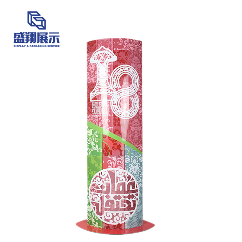 源头厂家节日庆典推广lama瓦楞纸展示架 新款促销立牌纸陈列架