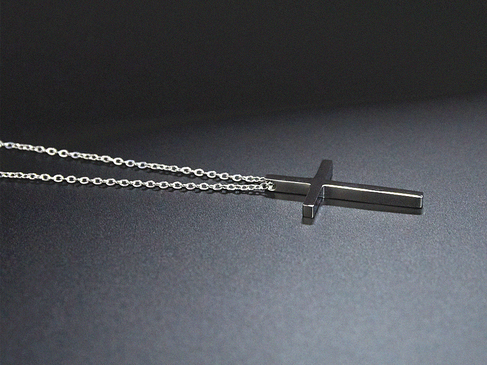 Pendant Necklace Classification cable chain Chain Type Punk Cross 304 Stainless Steel Plating 18K Gold Plated PVD Coated Unisex Pendant Necklace Men Pendant Necklaces