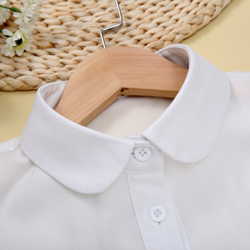 New Autumn/Winter False Collar for Kids and Adults, Snow White Sharp Round Korean Style Versatile Collar Shirt and Sweater Decoration Collar