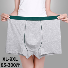 Autumn and winter cotton men's underwear, loose and breathable boxer briefs for fat guys, plus size, mid-waist, red zodiac year boxer briefs