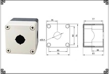 22mm 天逸同款按钮盒 室外防水接线盒 一孔二孔三孔四孔五孔六孔