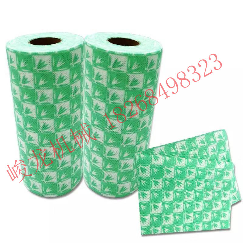 无纺布分切复卷机 棉柔巾卷式折叠机懒人抹布分切机