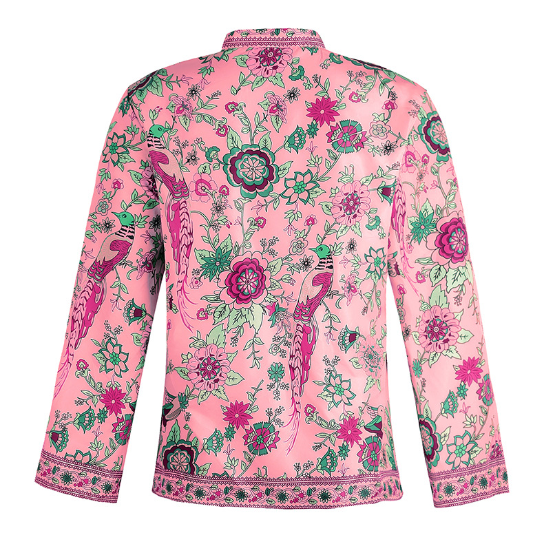 Blusa De Manga Larga Para Mujer Con Estampado Casual De Flores De Estilo Vintage display picture 9