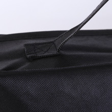 精美通用家纺拉链包装袋黑色无纺布服装收纳袋四件套空调被手提袋