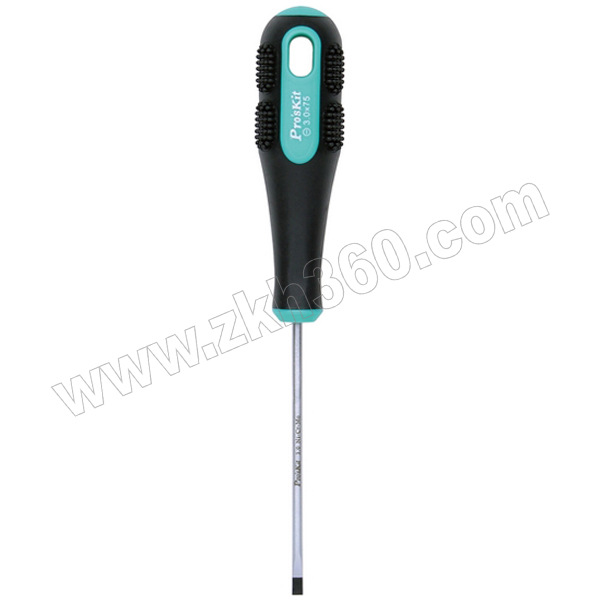 绿黑双色软柄一字起子PROSKIT/宝工9SD-220A6.0×40mm