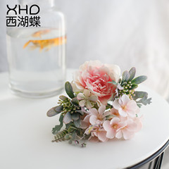 Nordic INS simulation rose wedding hand bouquet, wedding photography props floral home decoration tea language series