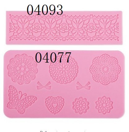 翻糖硅胶蛋糕模具 烘焙 蕾丝花边模 蝴蝶 蕾丝模具