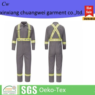 定做防静电工作服连体服 套装背带裤大褂阻燃防火防水欧美工装