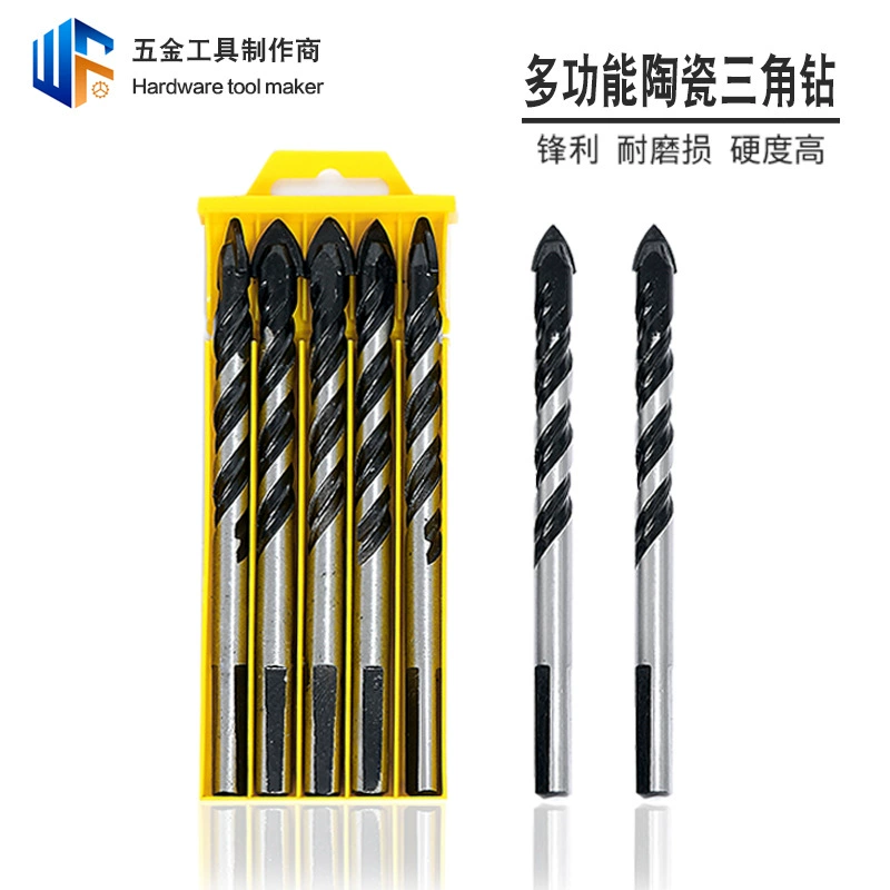 Многофункциональный треугольник дрель керамическая плитка отверстие открывалка сверло треугольник ручка стены камень стекло сверление спиральное сверло