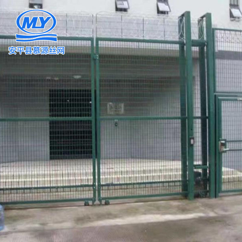 厂家供应 看守所金属防爬网栏 巡逻道蛇腹式刀片钢网墙