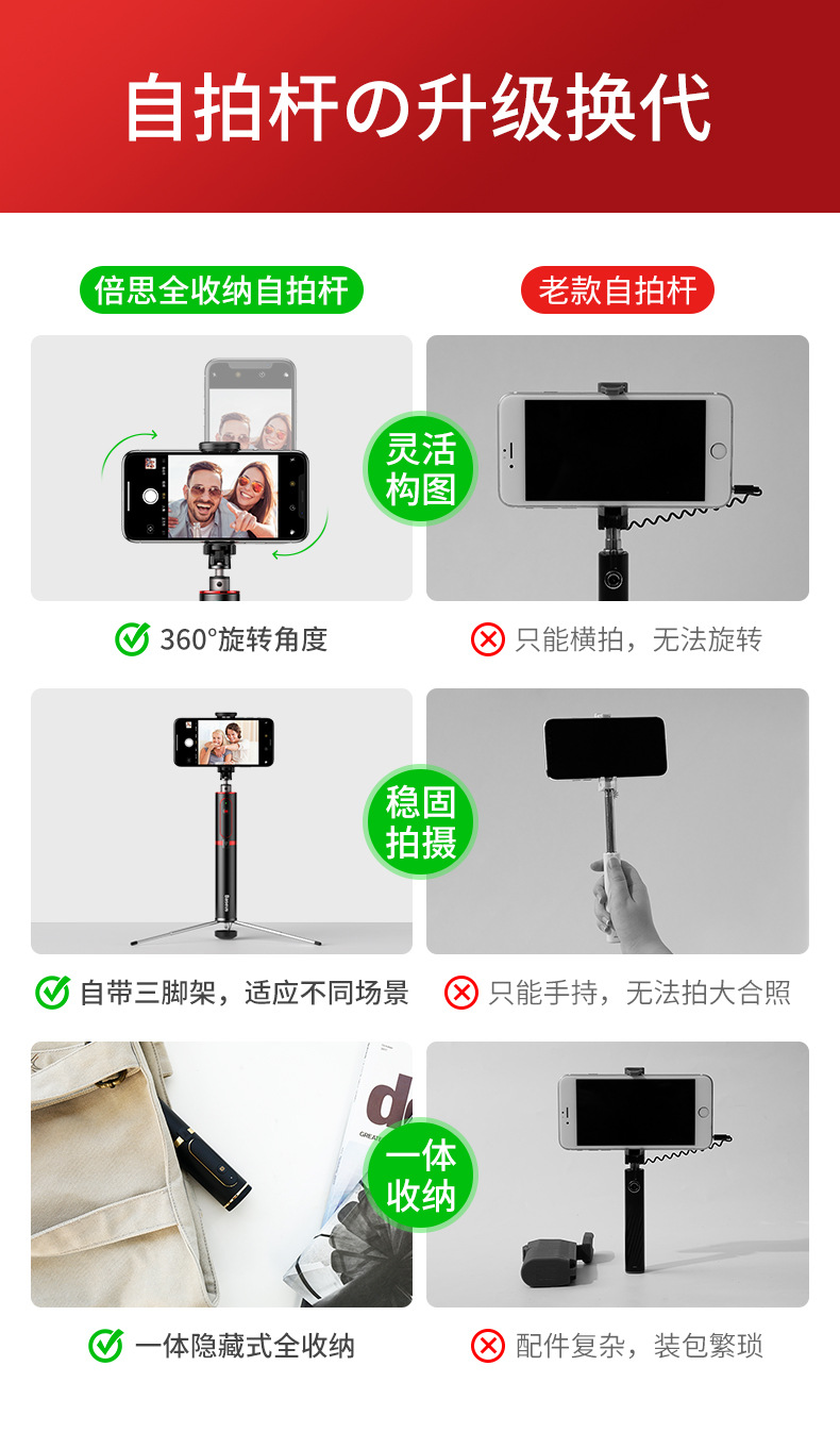 Perche selfie en Alliage d aluminium - Ref 3387050 Image 10