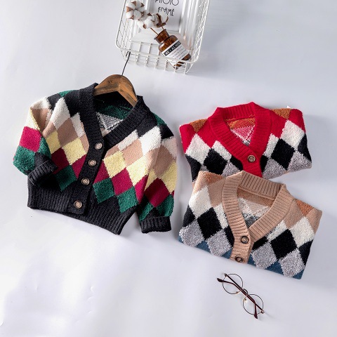 2019兒童毛衣春秋季男女寶寶開衫休閑時尚長袖針織衫兒童開衫毛衣