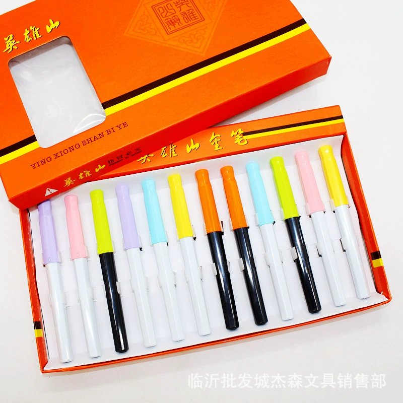 Hero Mountain, новая ручка двойного назначения для рисования чернилами и смены сумок для студентов, практикующих каллиграфию, полуцветная большая заостренная ручка 220