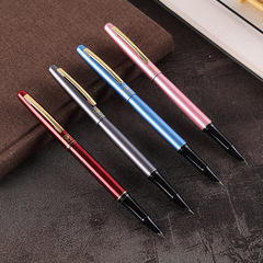 Factory Direct Supply Eternal Metal Ballpoint Pen Office & Business Gift Pen 0.38mm Extra Fine Hard Pen Calligraphy Training