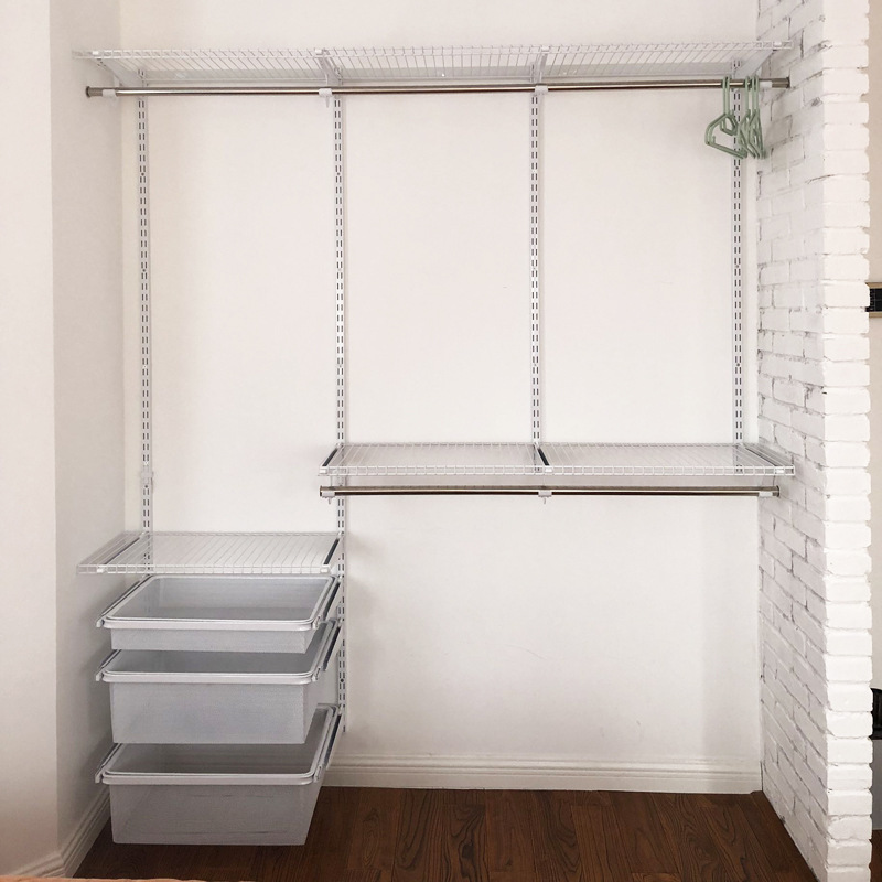 金属开放式衣柜美式环保衣橱现代简约整体衣帽间厂家直销定制定做