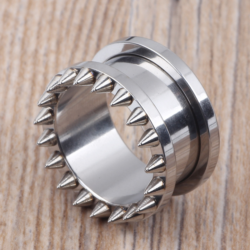 Chaoren Titanium Steel Ear Expander Ear Piercing Jewelry 18mm detail image 9