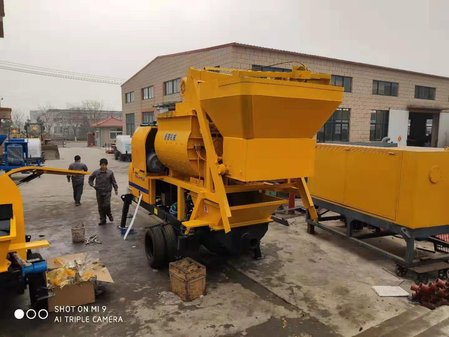 搅拌站 小型移动式HZS50移动式搅拌站 concrete mixing 烟台新赛