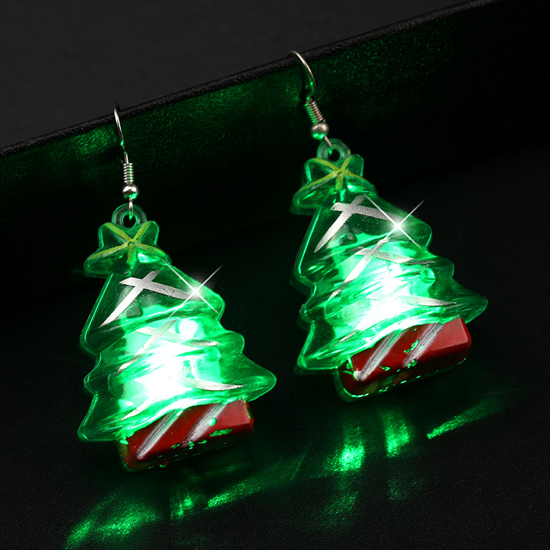 Christmas Simple Style Christmas Tree Plastic Festival Earrings 1 Pair display picture 8