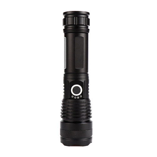 Cross-border new P50 strong light long-range flashlight aluminum alloy telescopic zoom USB rechargeable outdoor lighting flashlight