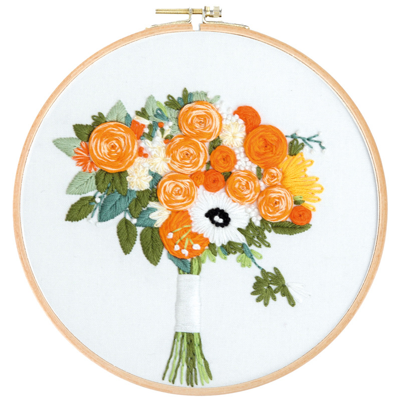 Primaria bordado hecho a mano DIY paquete de material de punto de cruz Suzhou bordado cinta bordado europeo principiante producción Auto-bordado