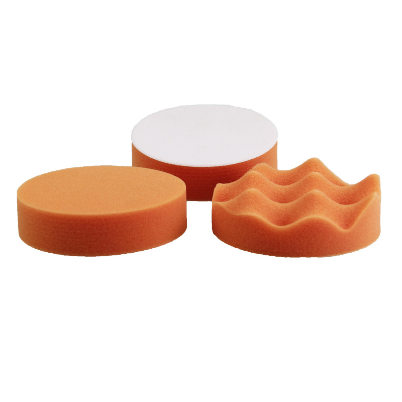Polishing And Waxing100mm Velcro Sponge Disk Flat Self-Adhesive Sponge Wheel Car Furniture Sofa Waxing
