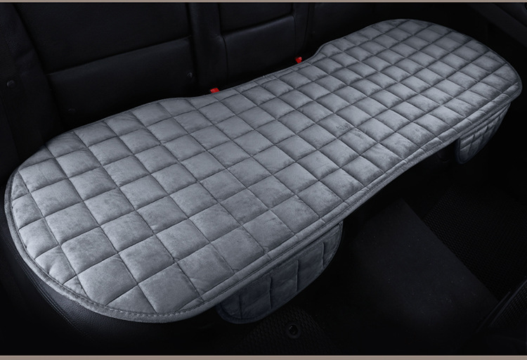 Daifa wholesale car seat cushion winter plush monolithic short wool seat cushion three-piece set thick warm rear wool cushion