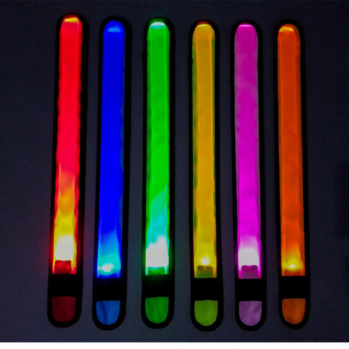 Factory Direct Sales Luminescent Arm Band LED Popping Circle Night Running Luminescent Bracelet Warning Reflective Popping Band Cheerful Foot Ring 