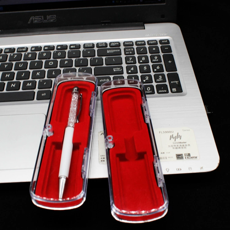 Magnetic transparent pencil case, plastic gift box, gift pen, new collection
