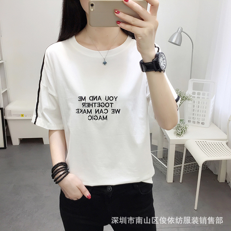 T shirt femme JUNYI TEXTILE VêTEMENTS en Coton - Ref 3314766 Image 145