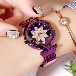歌迪 New internet celebrity Douyin magnetic strap female student watch fashion Korean version simple ladies lazy watch