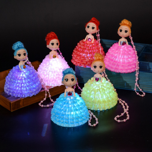 Internet celebrity ring toss wedding celebration throwing toys girl princess gift glowing doll hand-held bubble ball lantern 
