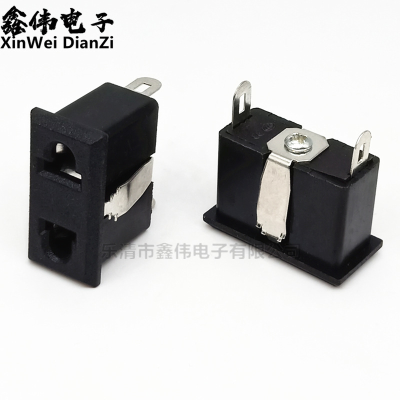 厂家直销 ac电源插座 AC09A 两孔 国标 全铜 环保 金属卡式母插座