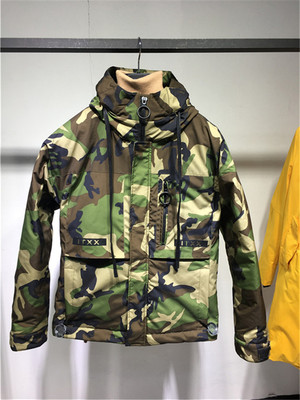 2019年冬季新款男士修身白鸭绒迷彩短款羽绒G0`1|ru